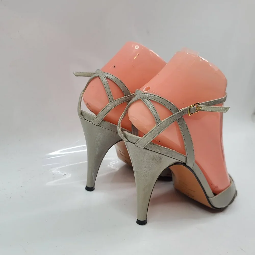 UNBRANDED‎ Women's Olive Green Slingback Pump Heel Sandals Size US 7.5N